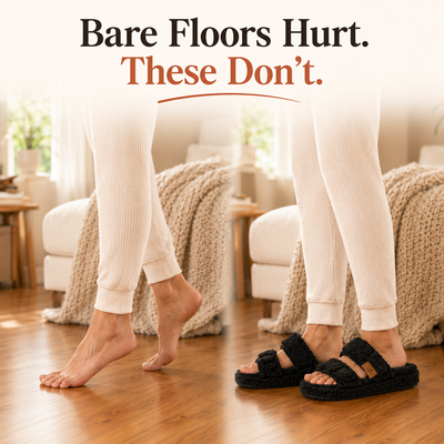 ComfortStep Orthotic House Slippers – All-Day Plantar Fasciitis Relief